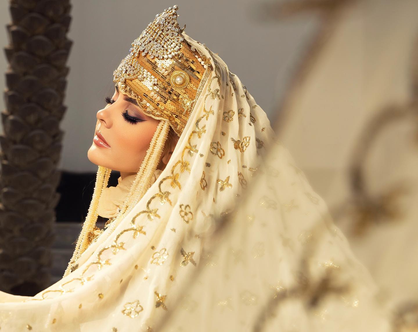 Tamaraah Al-Gabbani showcasing her signature blend of modern elegance and Saudi heritage. A true icon redefining fashion in the region.